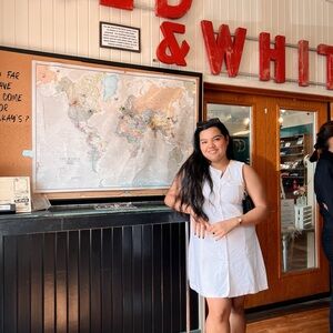 Ivory Button-Down Sleeveless Dress